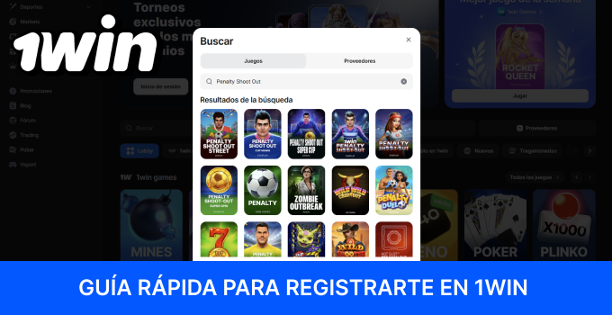 Visita el sitio web oficial de 1win y completa tu perfil.