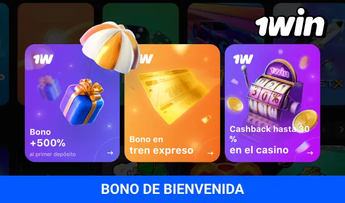 Bono de bienvenida 1win 600% hasta 8.000.000 COP